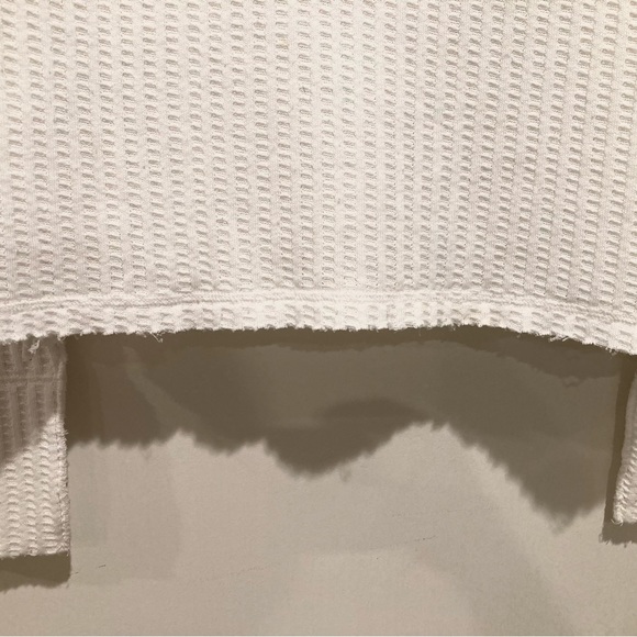 We the Free Wildcat Cowl Neck Thermal Sweater Pullover, Size M, Ivory - Picture 6 of 15